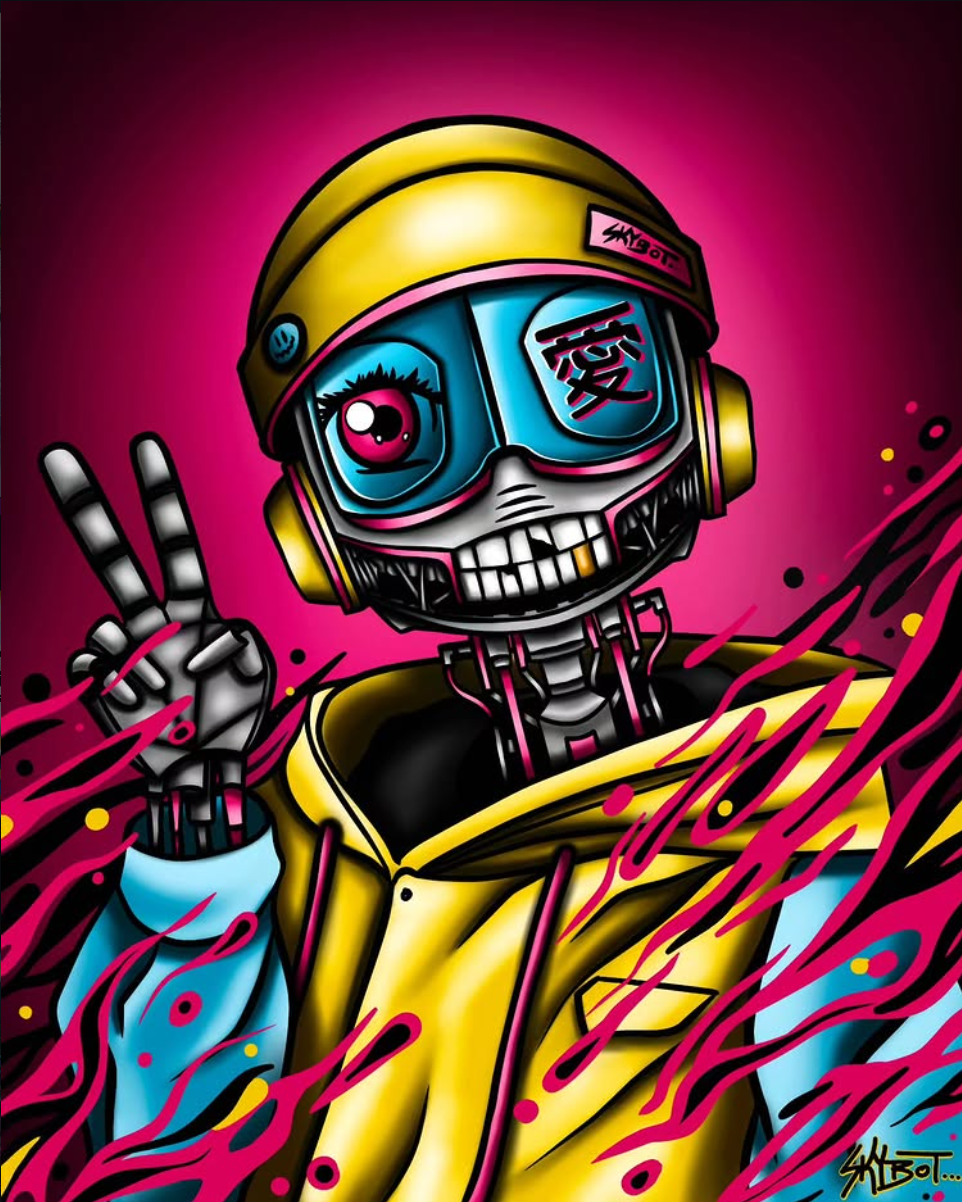 Robot Peace - Finished piece