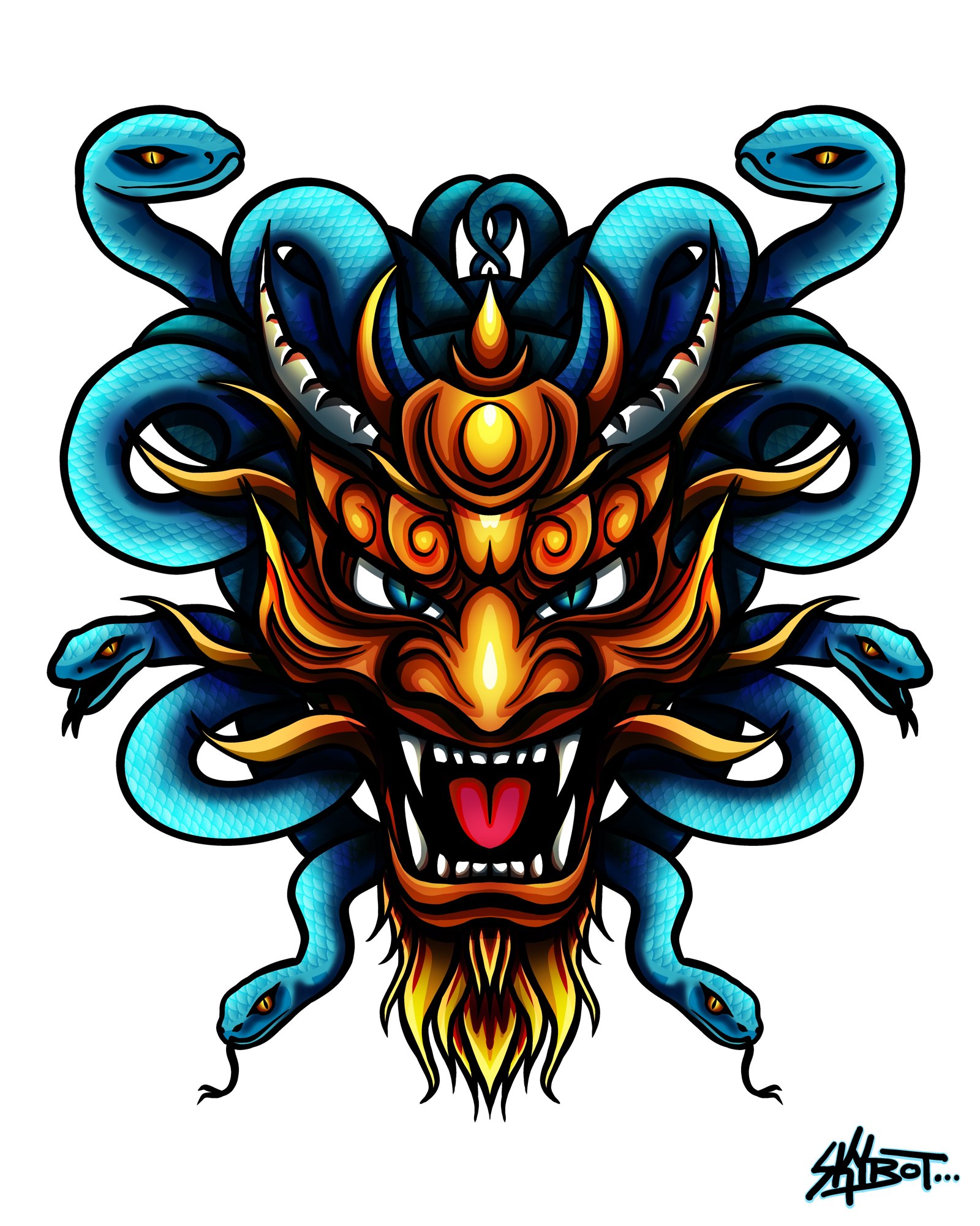 Dragon Mask - Finished piece