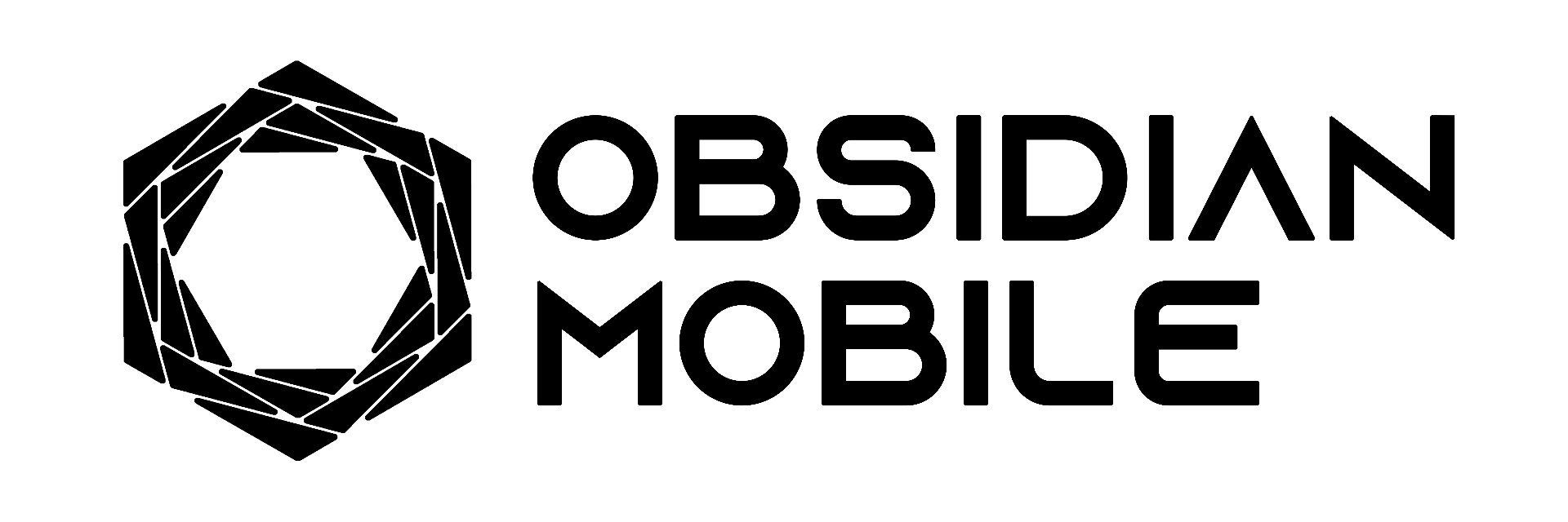Obsidian Mobile - Horizontal Lockup