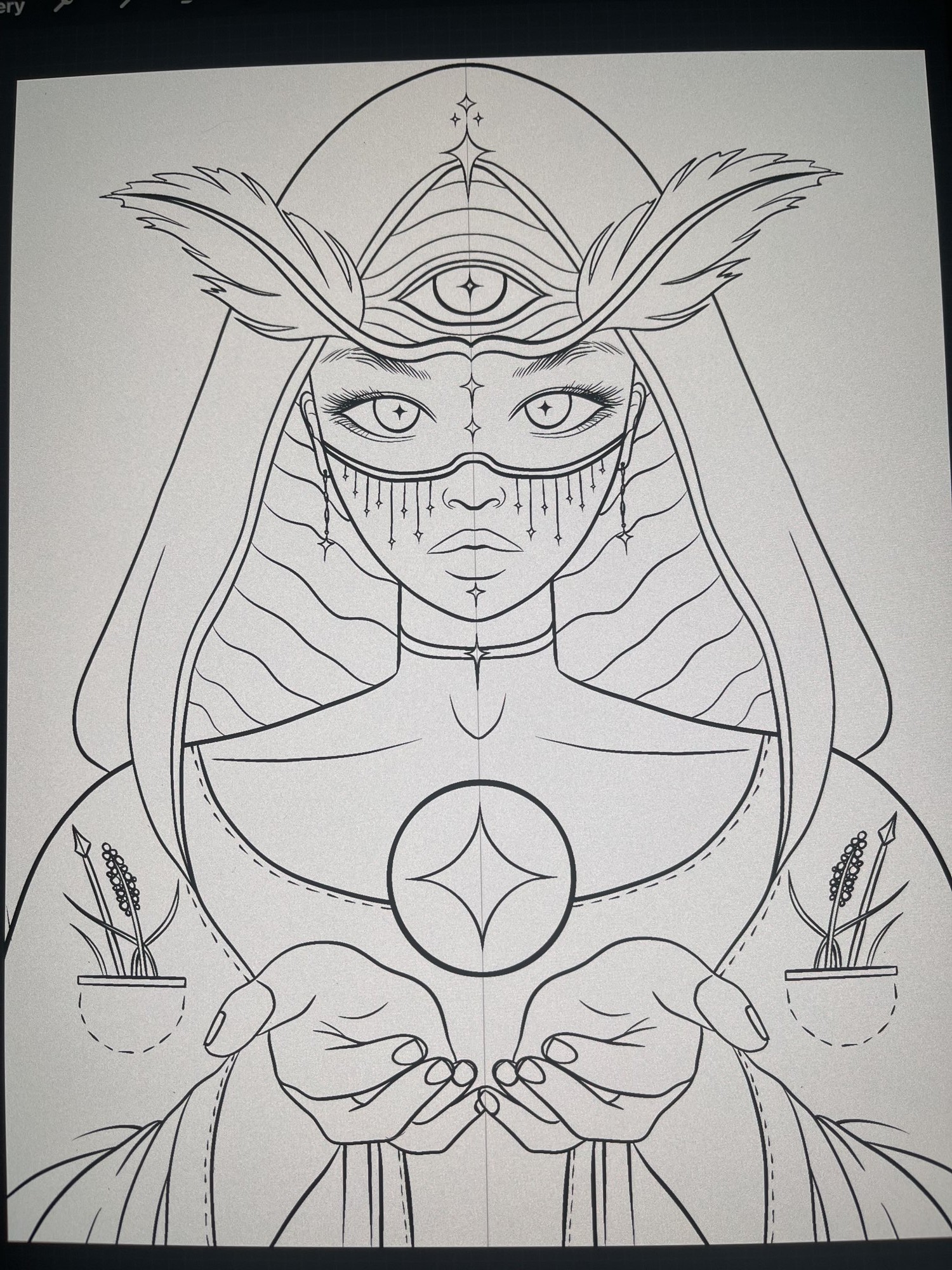 Cosmic Vision - Pencil study - stage one