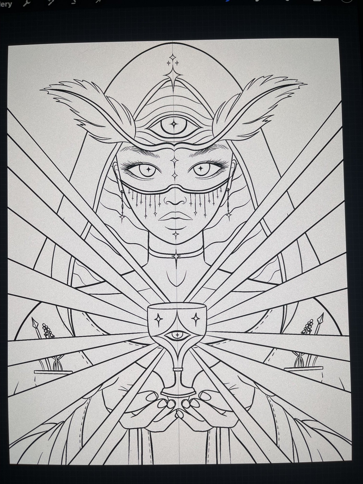 Cosmic Vision - Pencil study - stage two